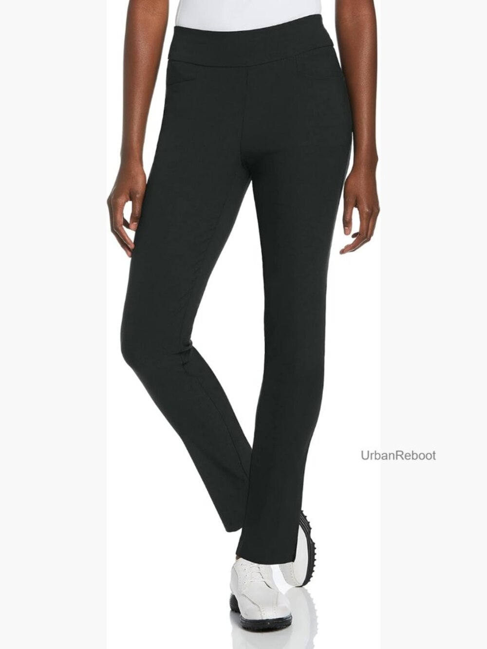 Women's Stretch Golf Pants Pull-On Tummy Control Moisture Wicking UPF 50+
